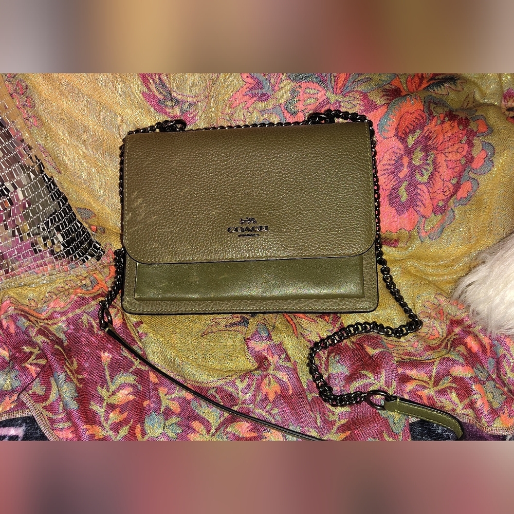 Coach Olive Green Crossbody Bag